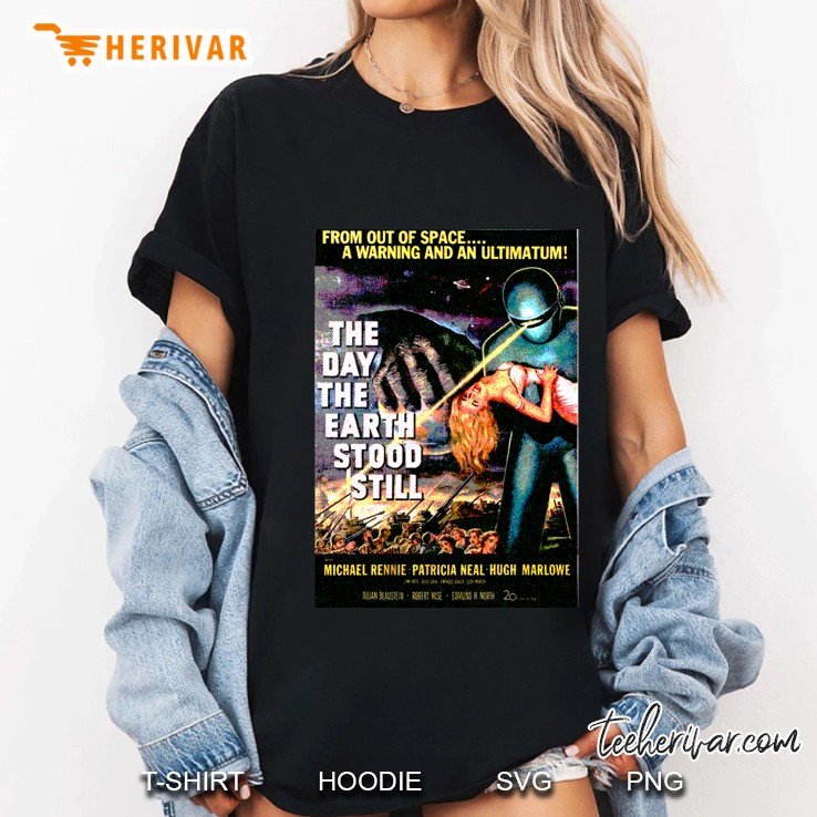Science Fiction Movie Retro The Day The Earth Stood Still Classic Ladies Tee