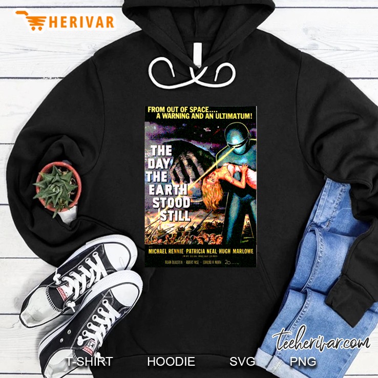 Science Fiction Movie Retro The Day The Earth Stood Still Classic Hoodie
