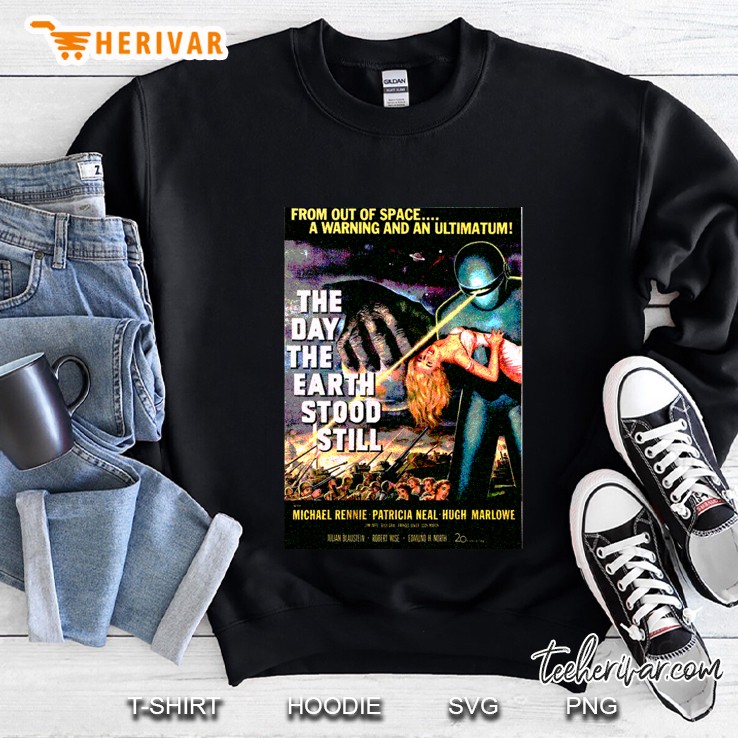 Science Fiction Movie Retro The Day The Earth Stood Still Classic Sweatshirt