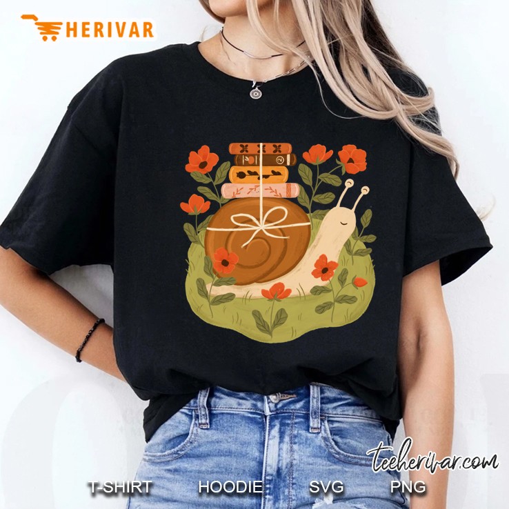 Snail Carrying Books Classic Ladies Tee