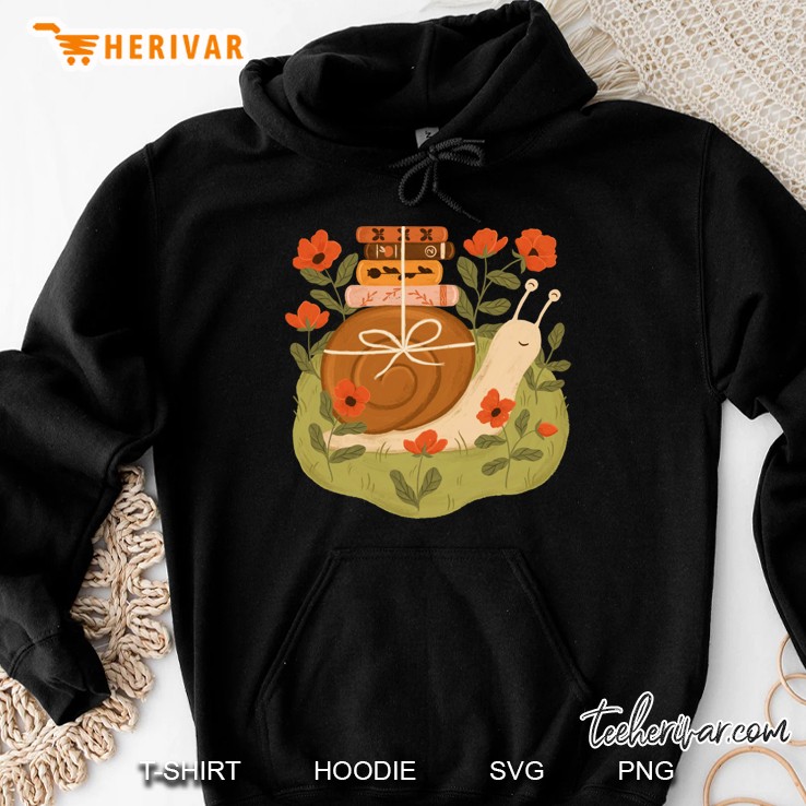 Snail Carrying Books Classic Hoodie