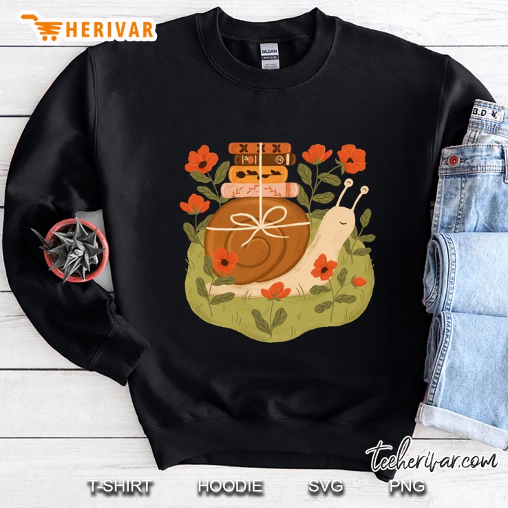 Snail Carrying Books Classic Sweatshirt