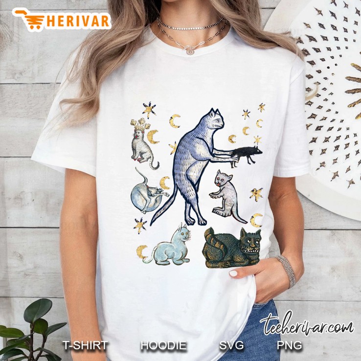 Ugly Medieval Cats Ladies Tee