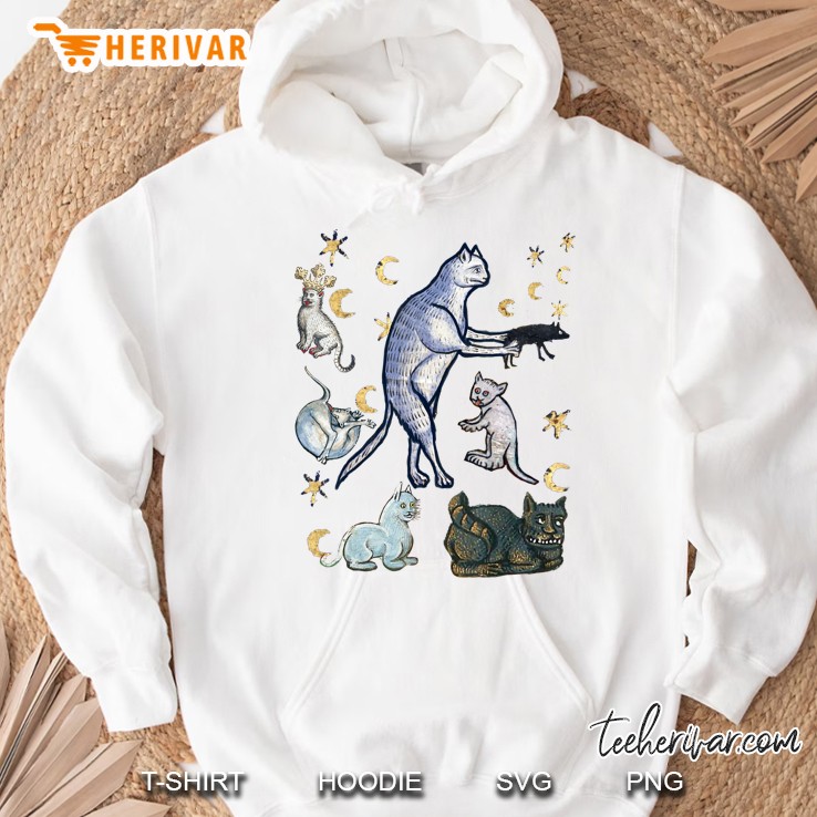 Ugly Medieval Cats Hoodie