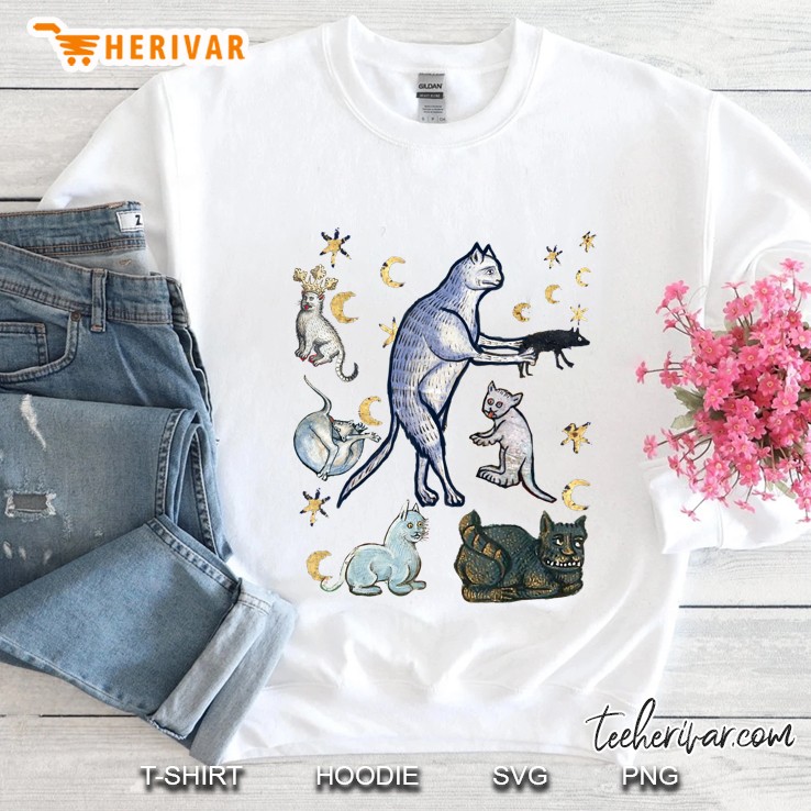 Ugly Medieval Cats Sweatshirt