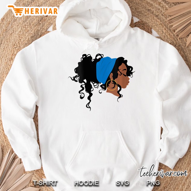 Womens African American Head Wrap Turban Scarf Natural Hair Shirt Hoodie