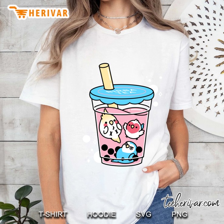 Bubble Boba Tea, Cody The Lovebird And Friends Classic Ladies Tee