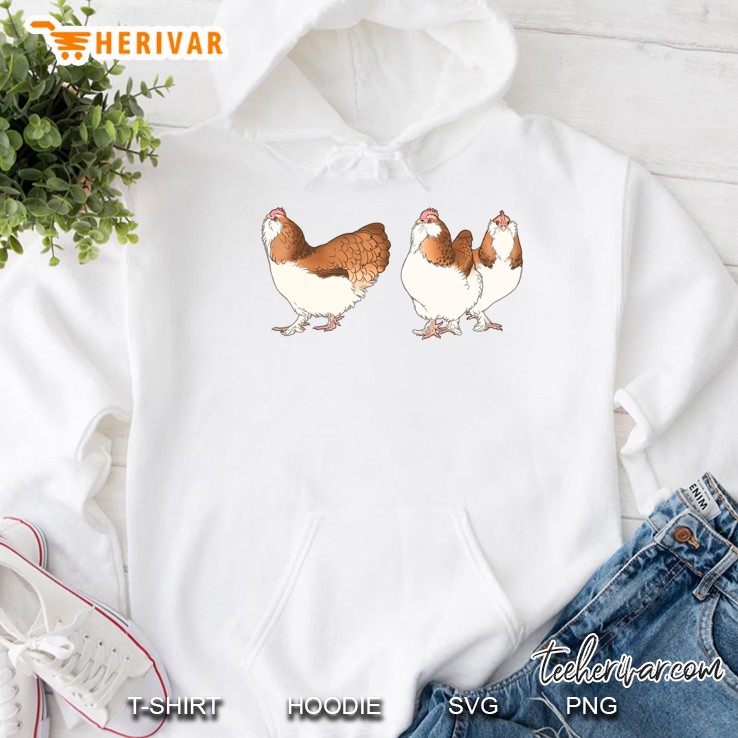 Three French Hens Slim Fit Hoodie