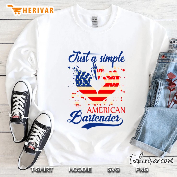 Just A Simple American Bartender Sweatshirt