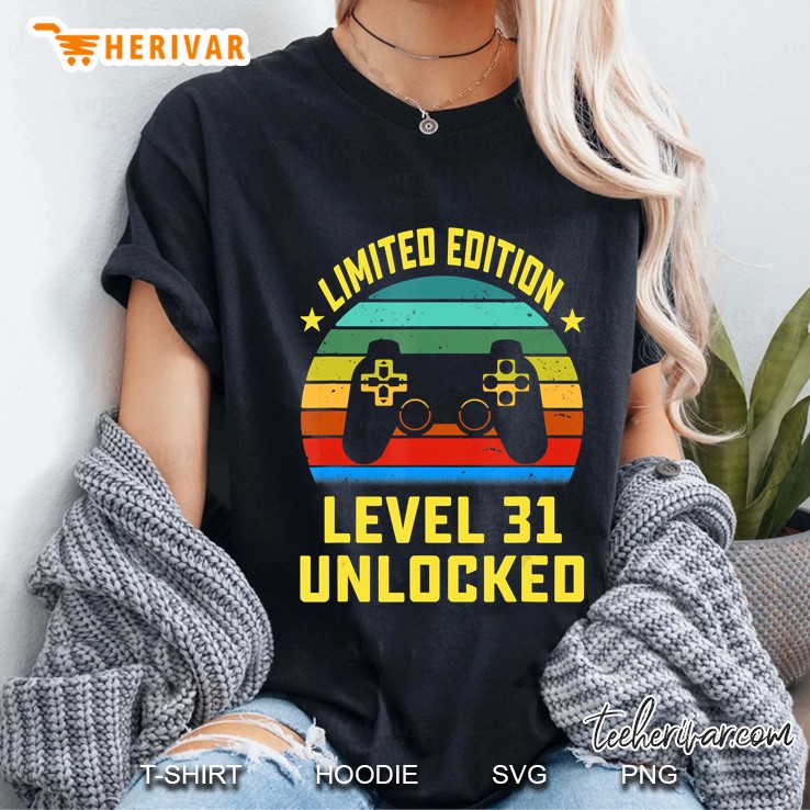 31St Birthday Gifts Level 31 Years Old Unlocked Gamer W28 Ver2 Ladies Tee