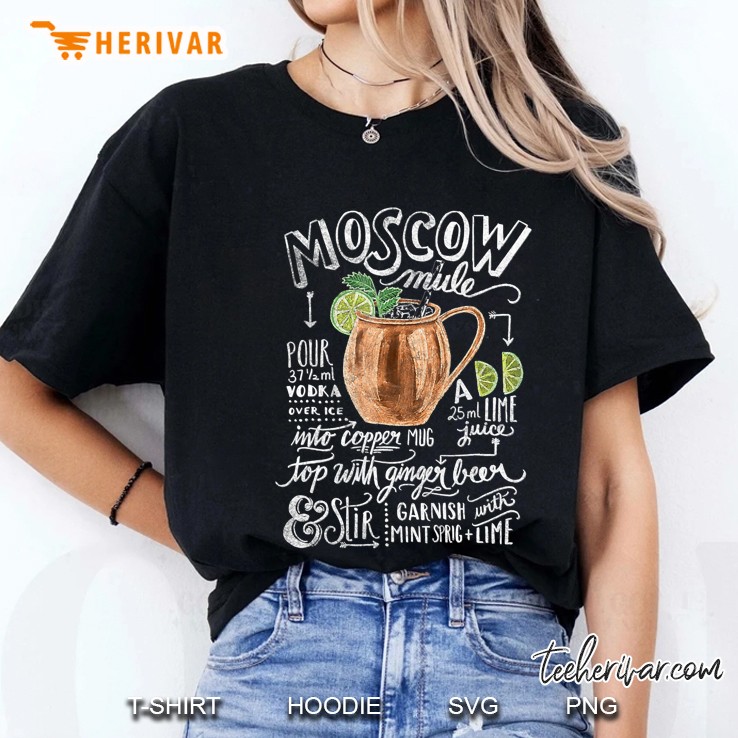 Bartenders And Cocktails Aficionado Moscow Mule Type Tee Hoodie