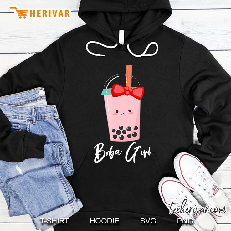 Boba Girl I Love Boba Milk Tea Bubble Drinks Lover Gift Hoodie