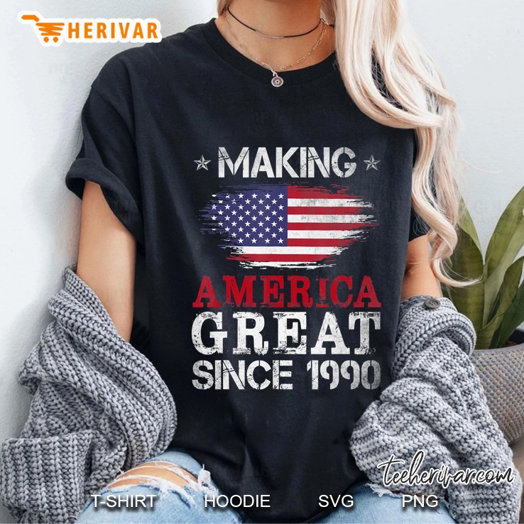 Born 1990 30Th Birthday Gifts Men Women Funny 30 Years Old Ladies Tee