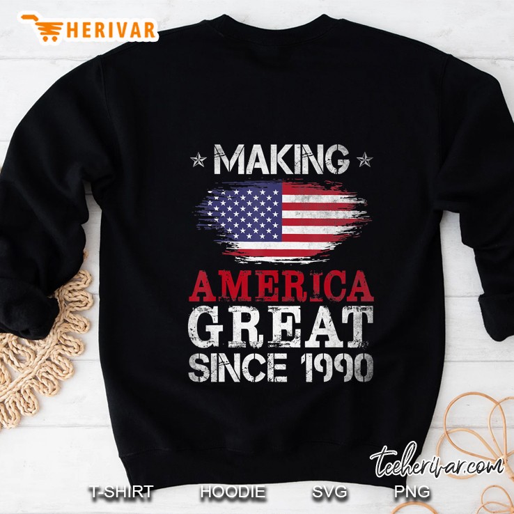 Born 1990 30Th Birthday Gifts Men Women Funny 30 Years Old Sweatshirt