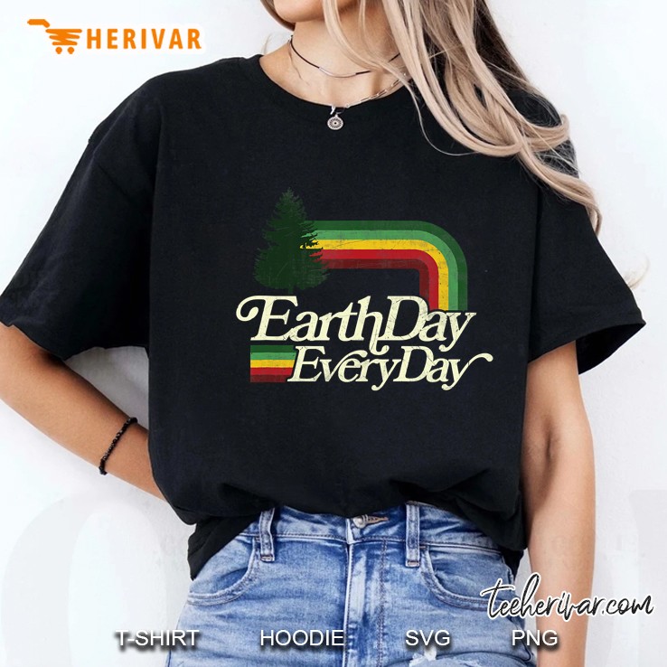Cute Earth Day Everyday Retro Vintage Ladies Tee
