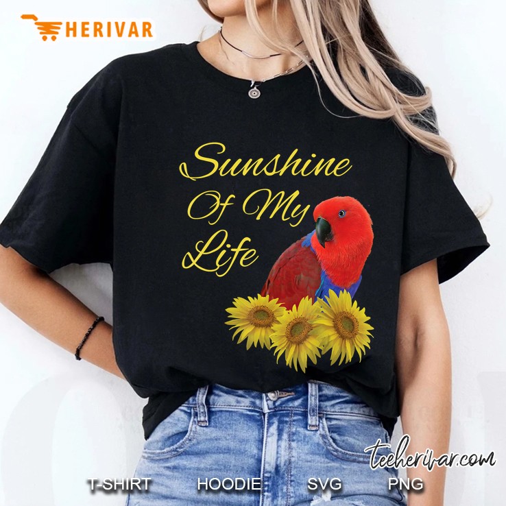 Eclectus Parrot, Female, Sunshine Sunflower Ladies Tee