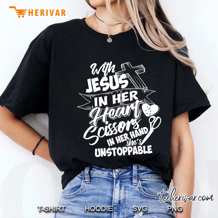 Hairdresser Jesus Cute Christ Follower Women Funny Gift Hoodie