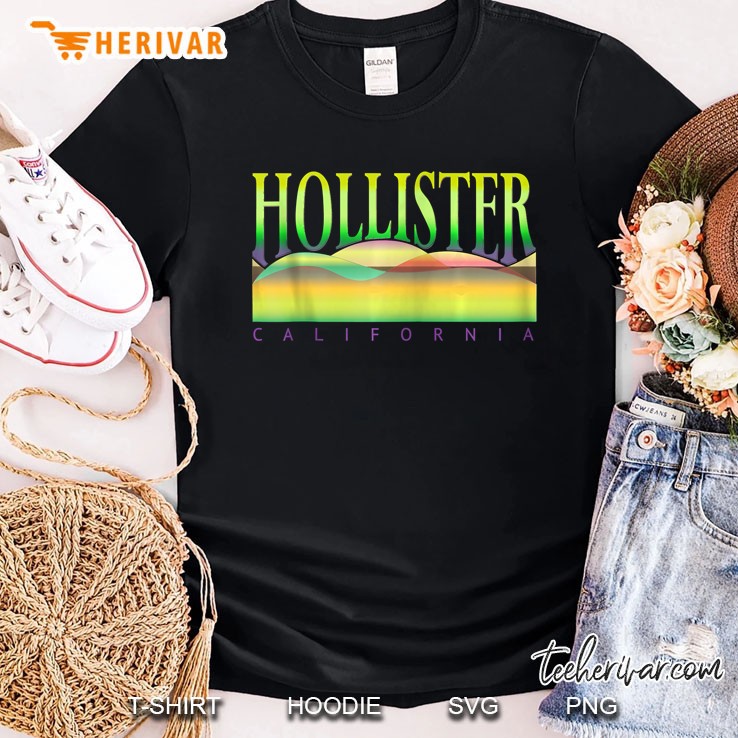 Hollister Ca. Hills, Hollister Ca. Hills Back View,Souvenir Zip Shirt