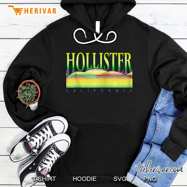 Hollister Ca. Hills, Hollister Ca. Hills Back View,Souvenir Zip Hoodie