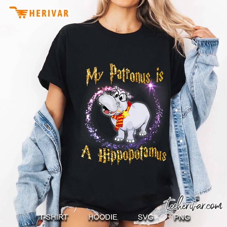 My Patronus Is A Hippopotamus Shirt Magic Gifts Hippo Hoodie