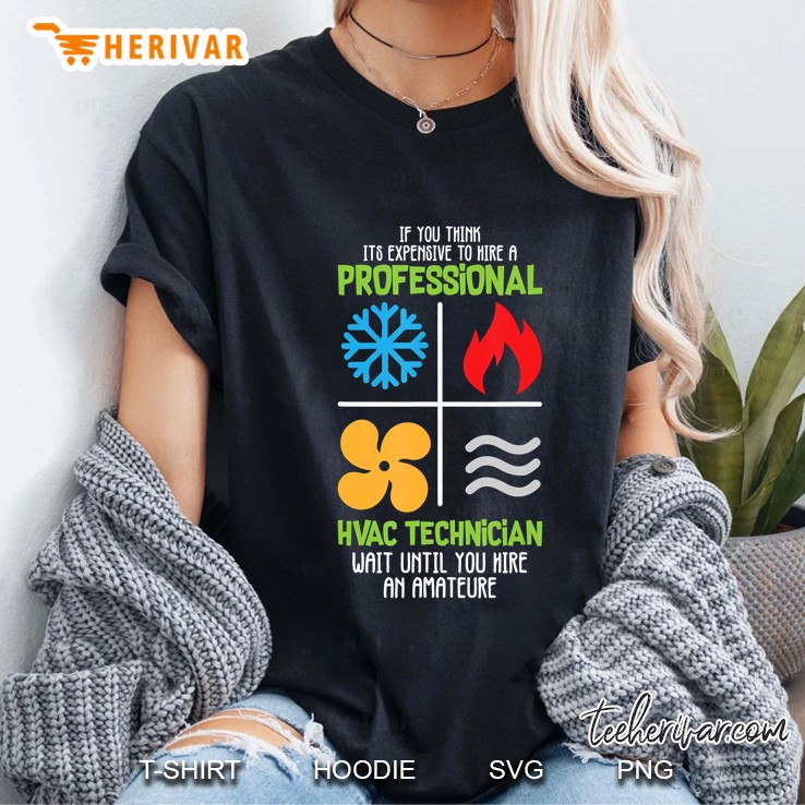 Professional Hvac Technician Hvac Heating Cooling Gift Ladies Tee