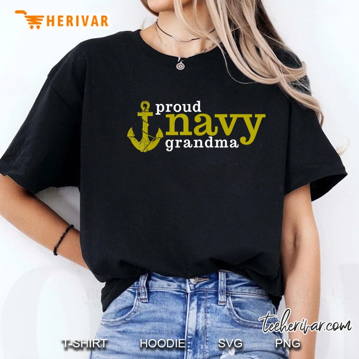 Proud Navy Grandma Hoodie