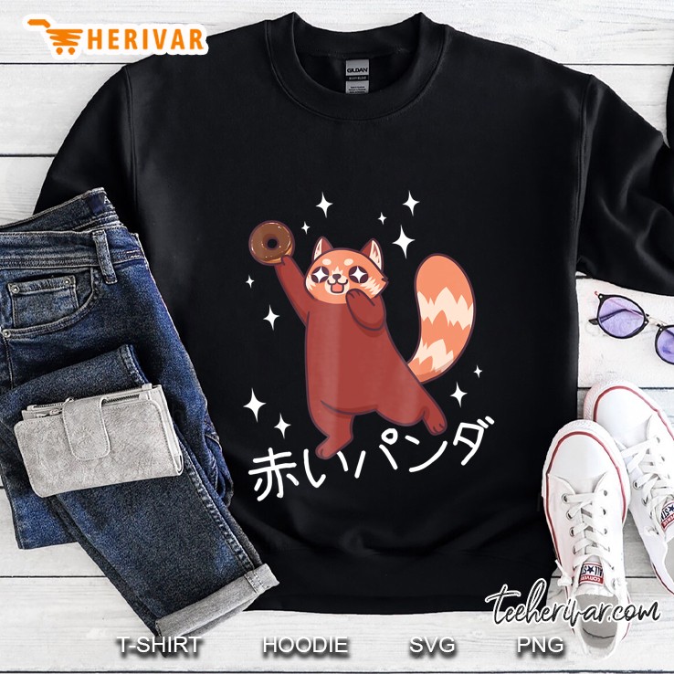 Red Panda Japanese Kawaii Anime Funny Chibi Cute Sweatshirt