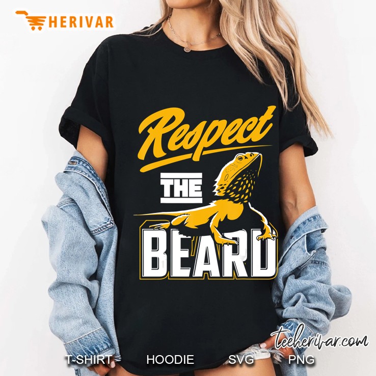 Respect The Beard - Pogona & Bearded Dragon Hoodie