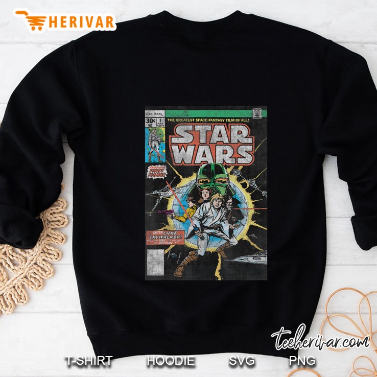 Star Wars Luke Skywalker Vintage Comic Cover Sweatshirt