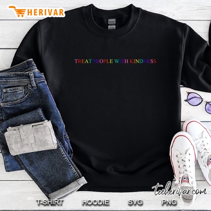 Rainbow Treat People With Kindness (Horizontal) Sweatshirt