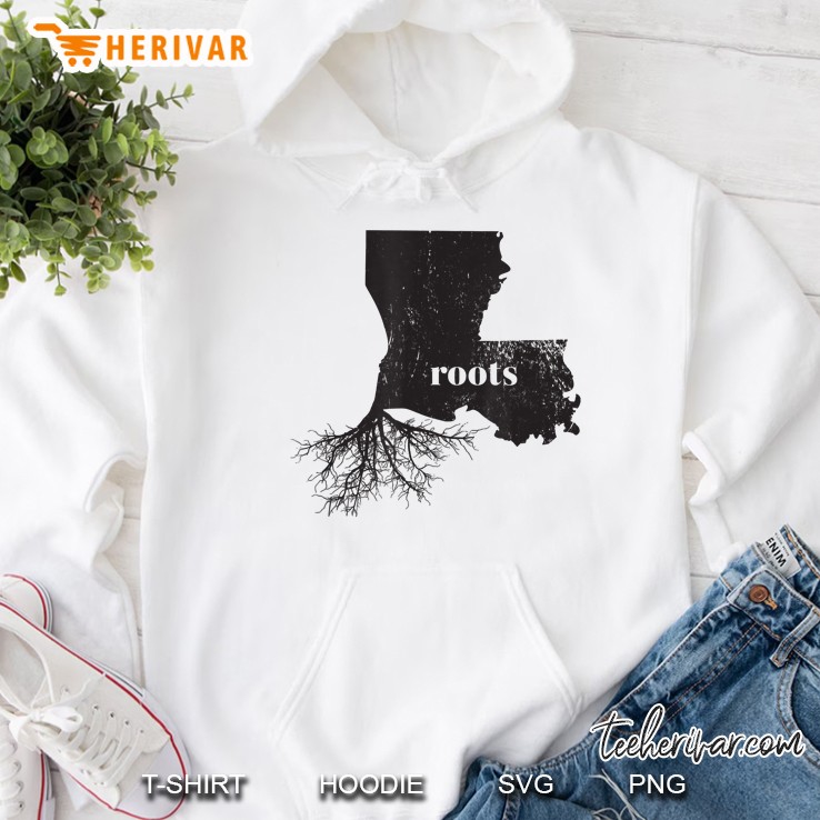 Louisiana Roots State Map Shirt Home Love Pride Gift Tshirt Hoodie