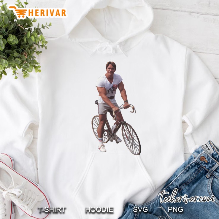 Arnold On A Bike Hoodie