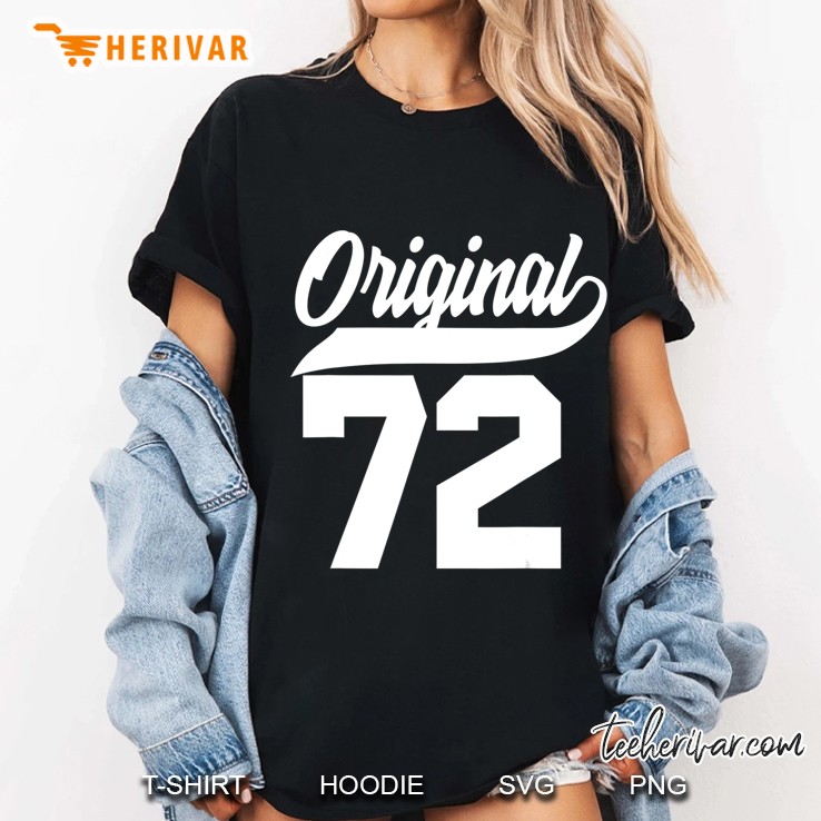 48Th Birthday Gift Man Woman Original Vintage Born 1972 Ladies Tee