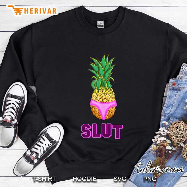 Funny Sarcastic Pineapple Slut Brooklyn Tank Top Mugs