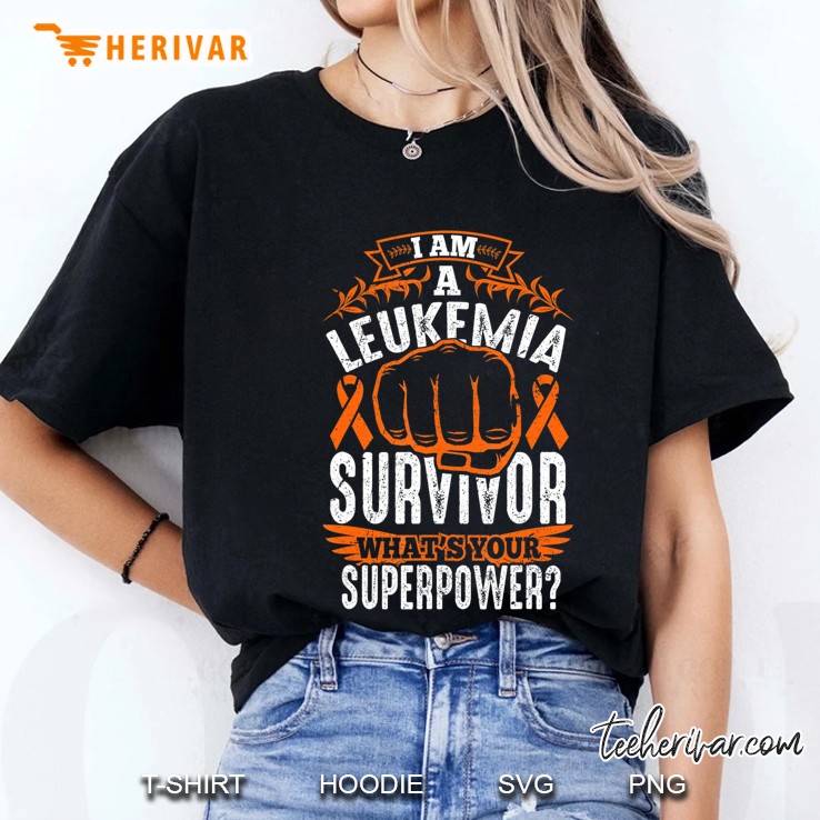 Leukemia Cancer Survivor Awareness Ribbon Gifts Ladies Tee