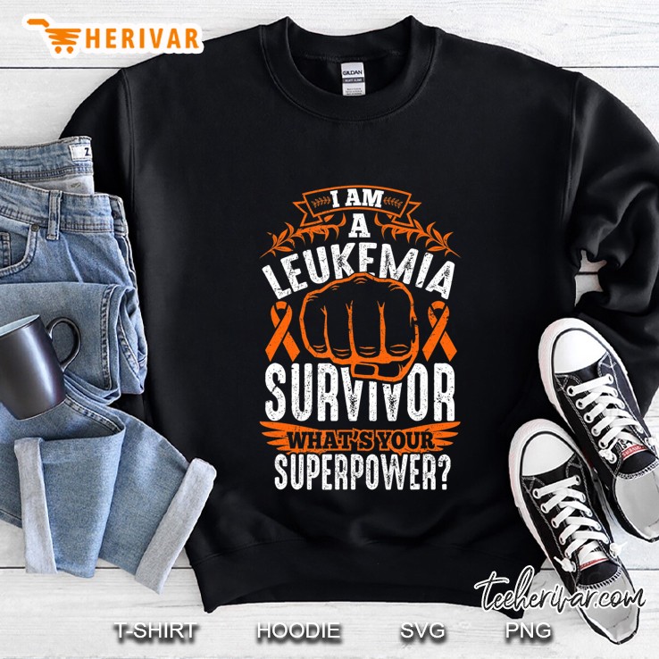 Leukemia Cancer Survivor Awareness Ribbon Gifts Sweatshirt