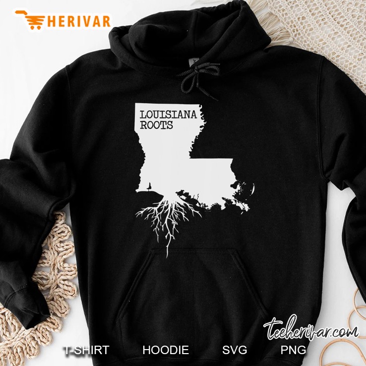 Louisiana Roots Shirt State Map Gift Hoodie
