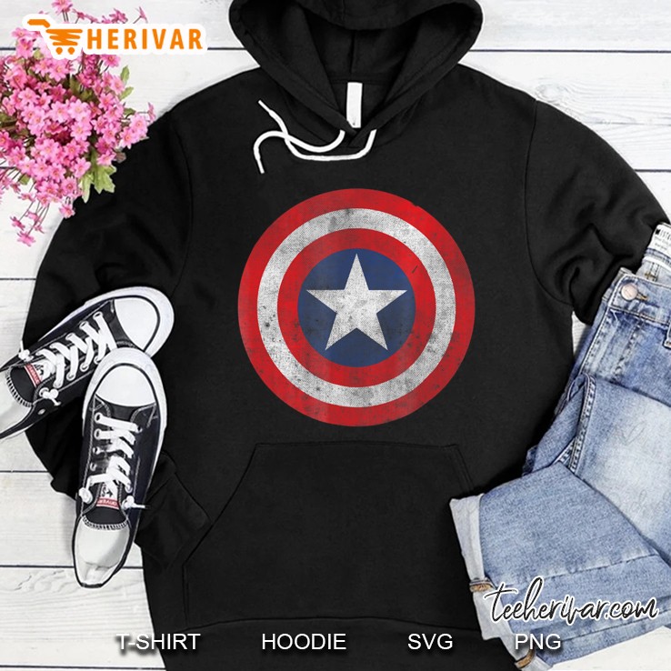 Marvel Captain America Classic Shield Graphic Hoodie
