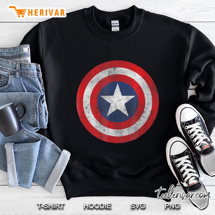 Marvel Captain America Classic Shield Graphic Sweatshirt