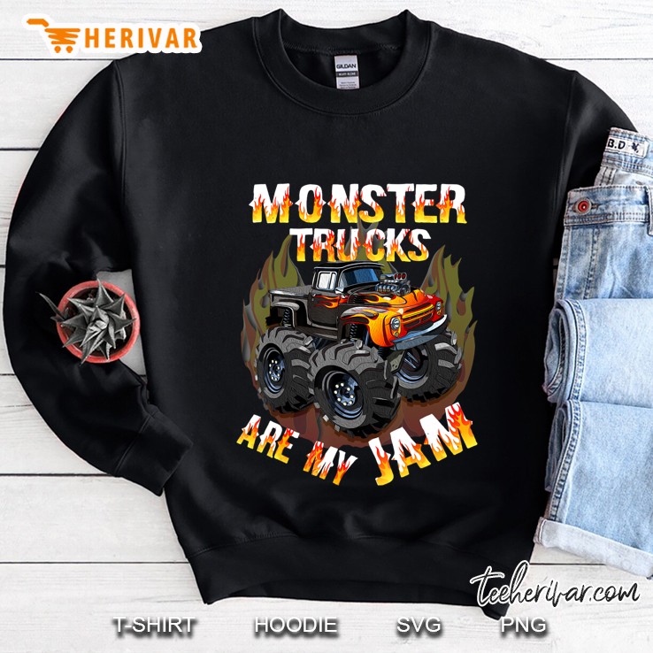 Monster Trucks Are My Jam Tshirt American Trucks Cars Lover Mugs