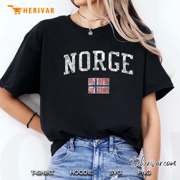 Norway Vintage Sports Design Norge Norwegian Tee Hoodie