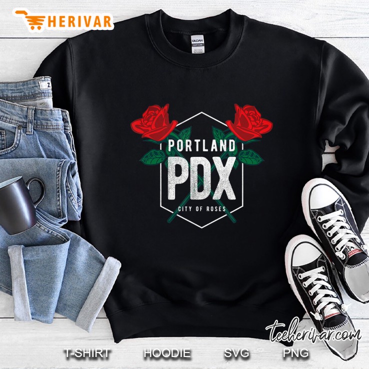 Portland Oregon Badge Pdx Sweatshirt