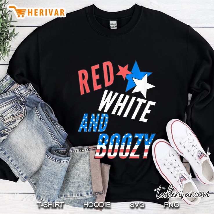 Red White And Boozy Fourth 4Th Of July Drinking Tank Top Mugs