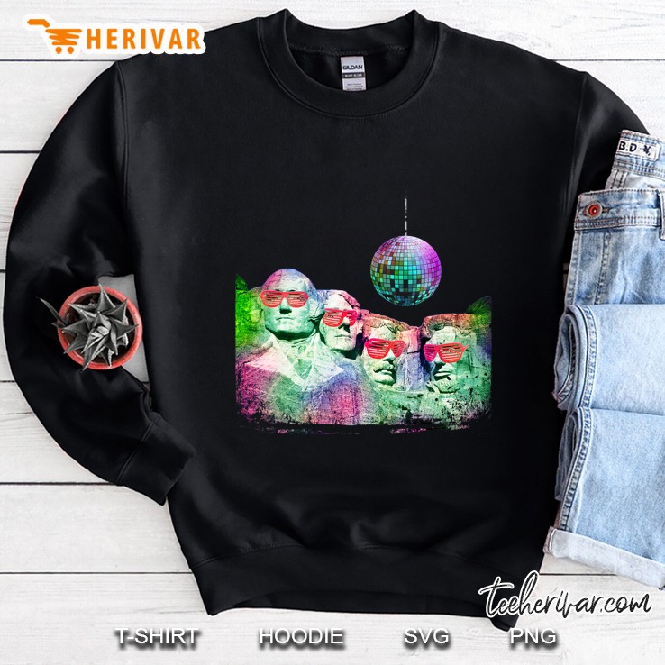 Retro Mount Rushmore Souvenir Shirt Disco 80