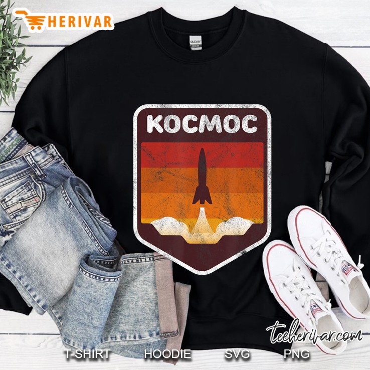 Russian Language Cosmos Space Rocket Mugs