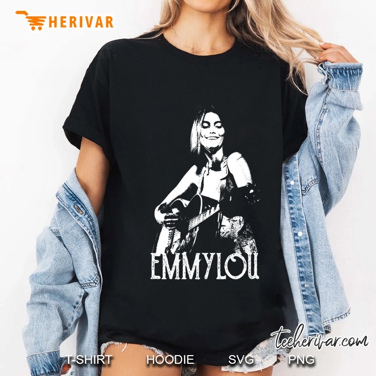 Emmylou - White Stencil Ladies Tee