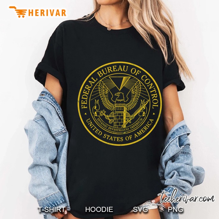 Federal Bureau Of Control Control Game Logo Distressed Logo Ladies Tee