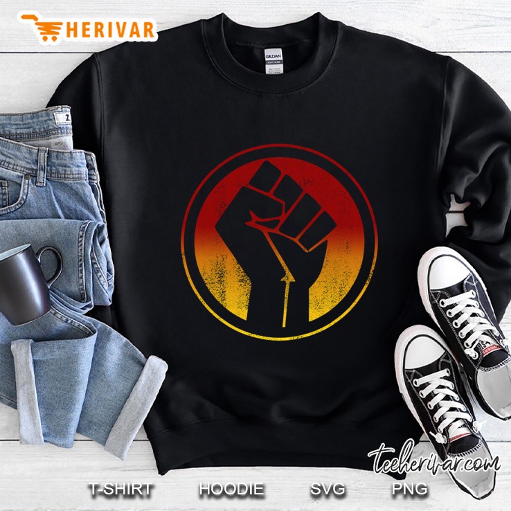 Indigenous Black Lives Matter Fist (Distressed) Sweatshirt