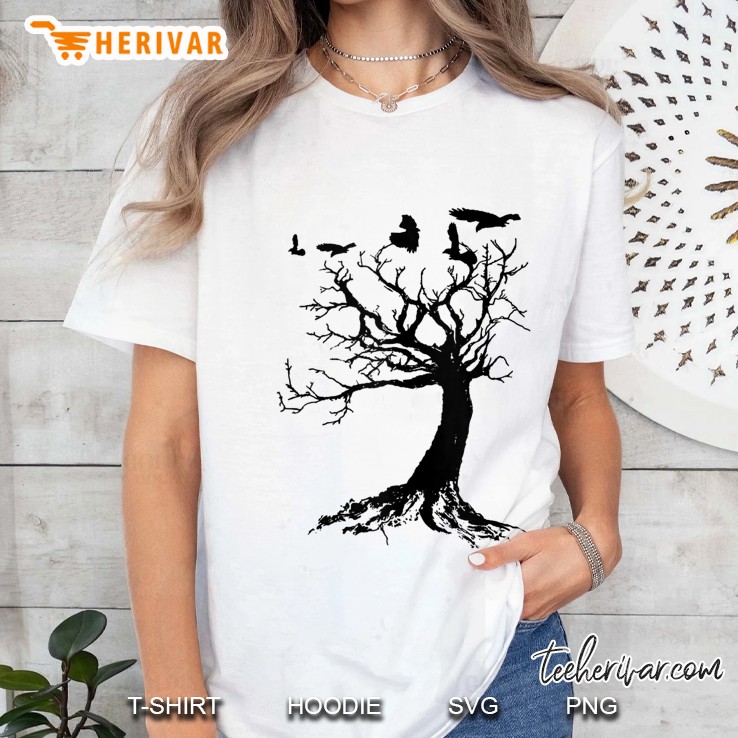 Gothic Raven Tree Hoodie