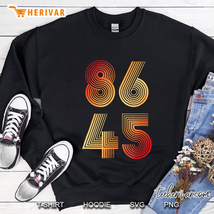 86 45 Impeach Trump Retro Sweatshirt